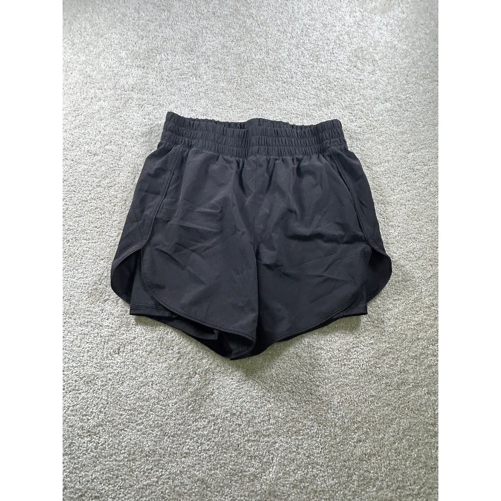 Avia Women's Black Small Athletic Running Shorts Elastic Waist